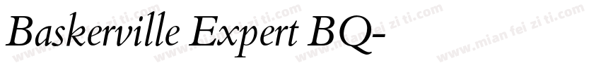 Baskerville Expert BQ字体转换